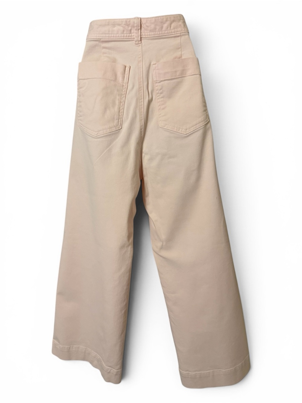 GAP Pink Crop High-Rise Wide Leg Jeans w/ Stretch-Women’s Size 10 - Picture 3 of 6